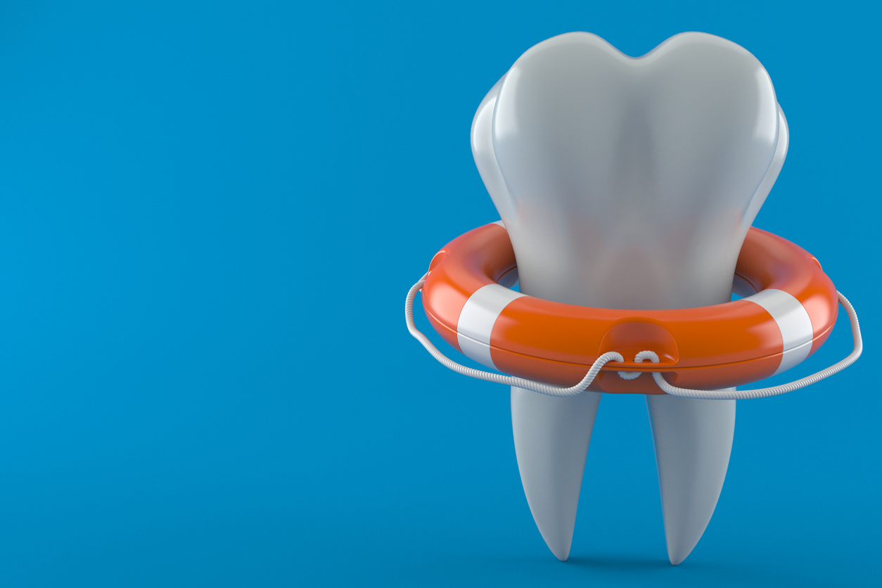 Life buoy with tooth