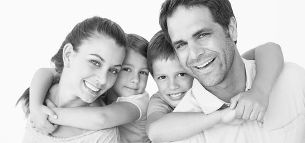 Happy smiling family